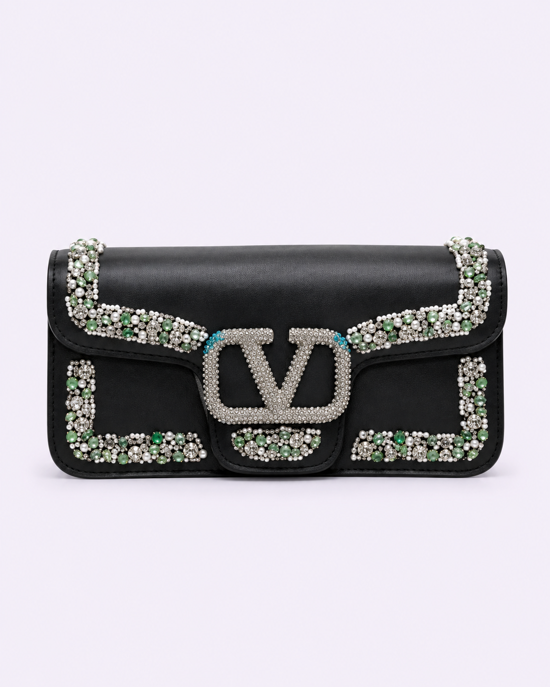 Valentino Garavani Chain & Leather Belt Crossbody Bag