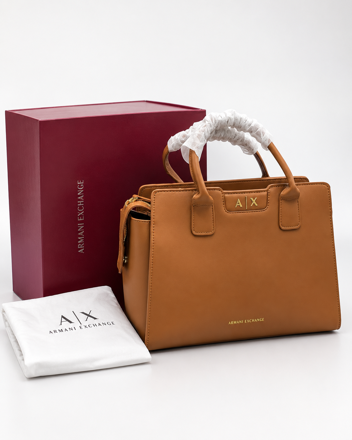 Armani Exchange Medium Detachable-Strap Tote Bag