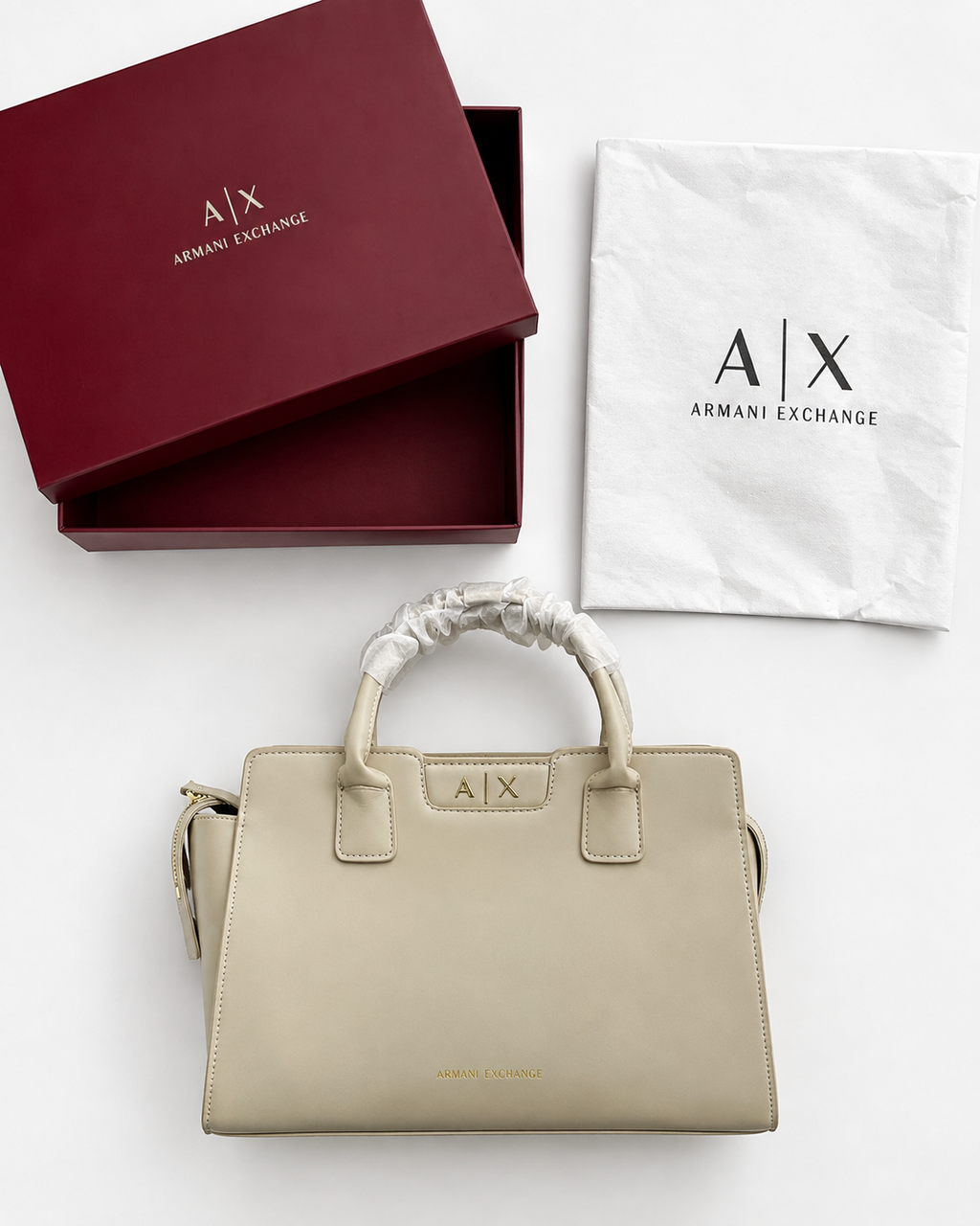 Armani Exchange Medium Detachable-Strap Tote Bag