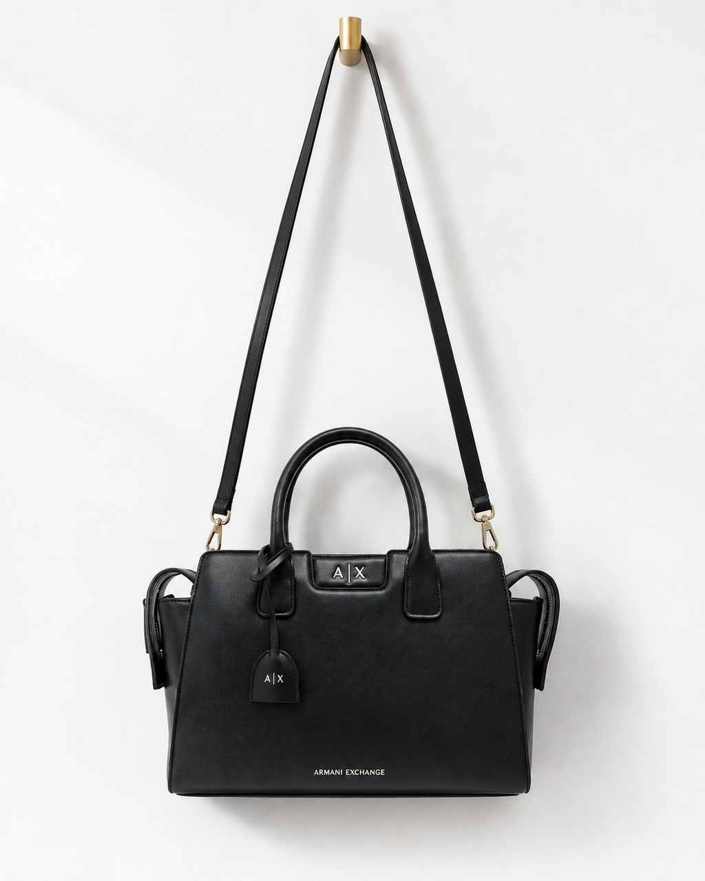 Armani Exchange Medium Detachable-Strap Tote Bag