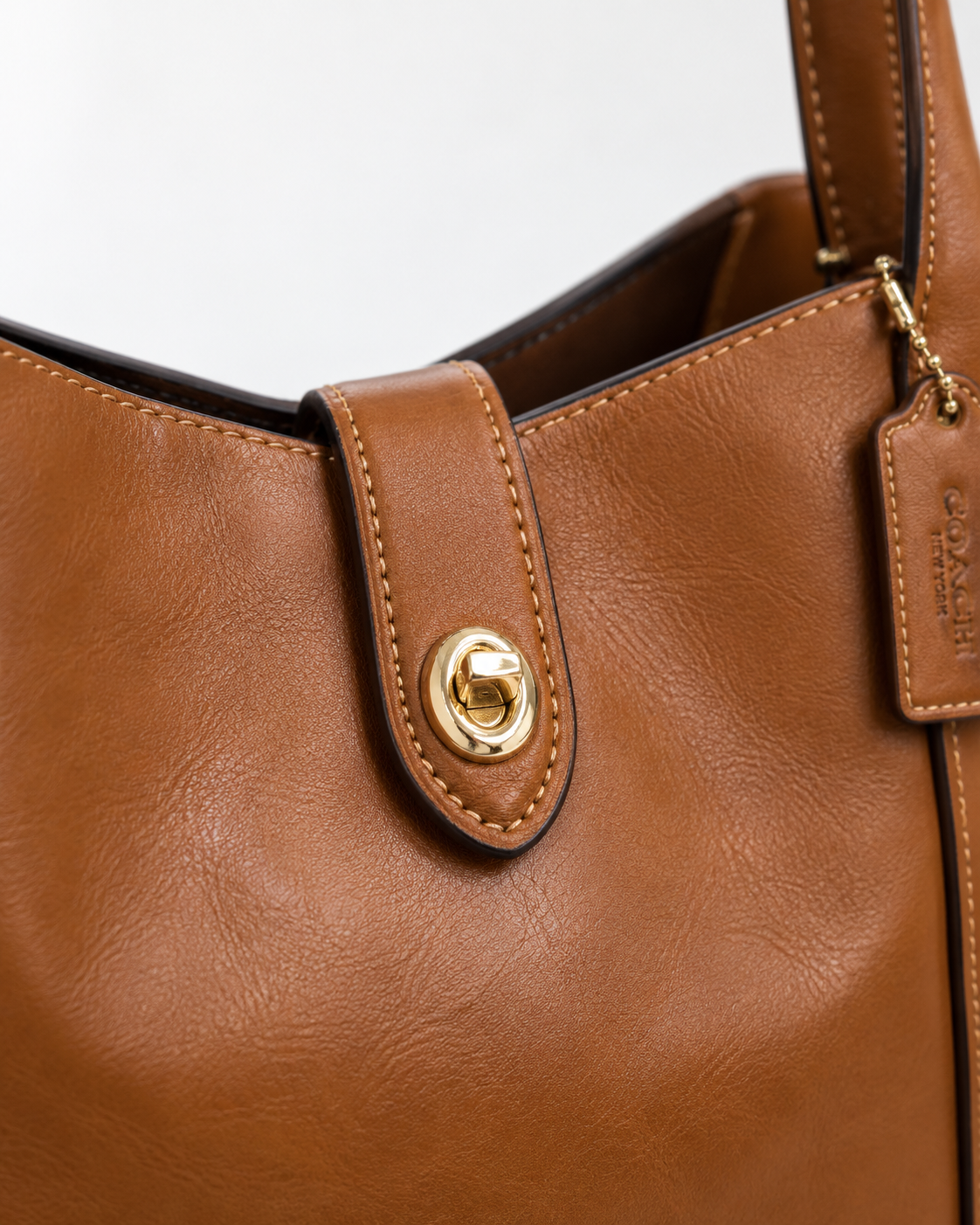 COACH Hadley Turnlock Tote Bag