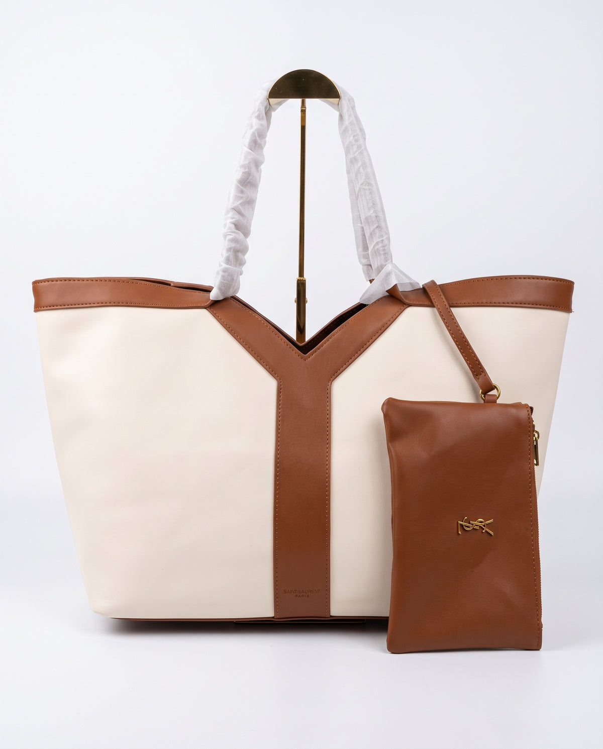 Saint Laurent Shopping Tote & Pouch 2-Piece Set