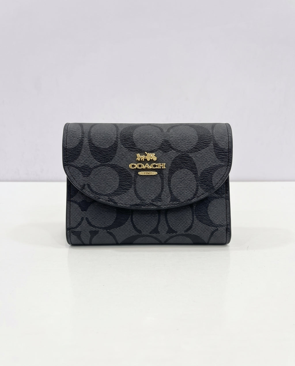 COACH Signature Zip Around Wallet