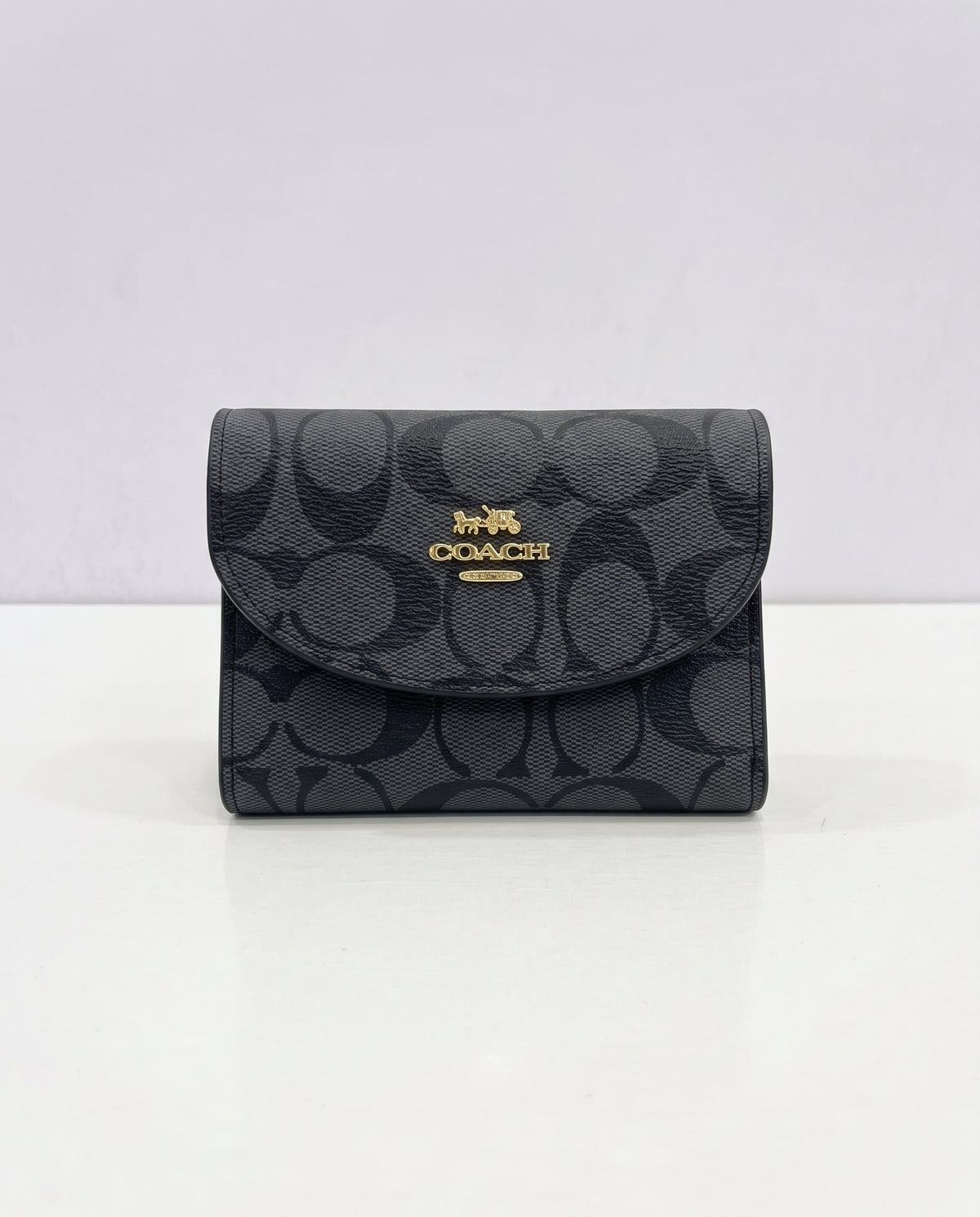 COACH Signature Zip Around Wallet