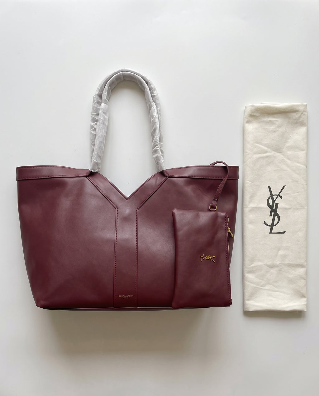 Saint Laurent Shopping Tote & Pouch 2-Piece Set