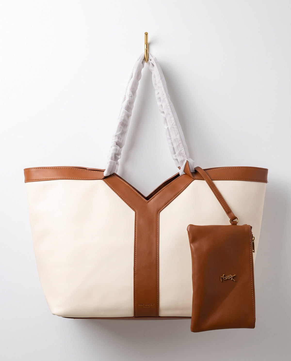 Saint Laurent Shopping Tote & Pouch 2-Piece Set