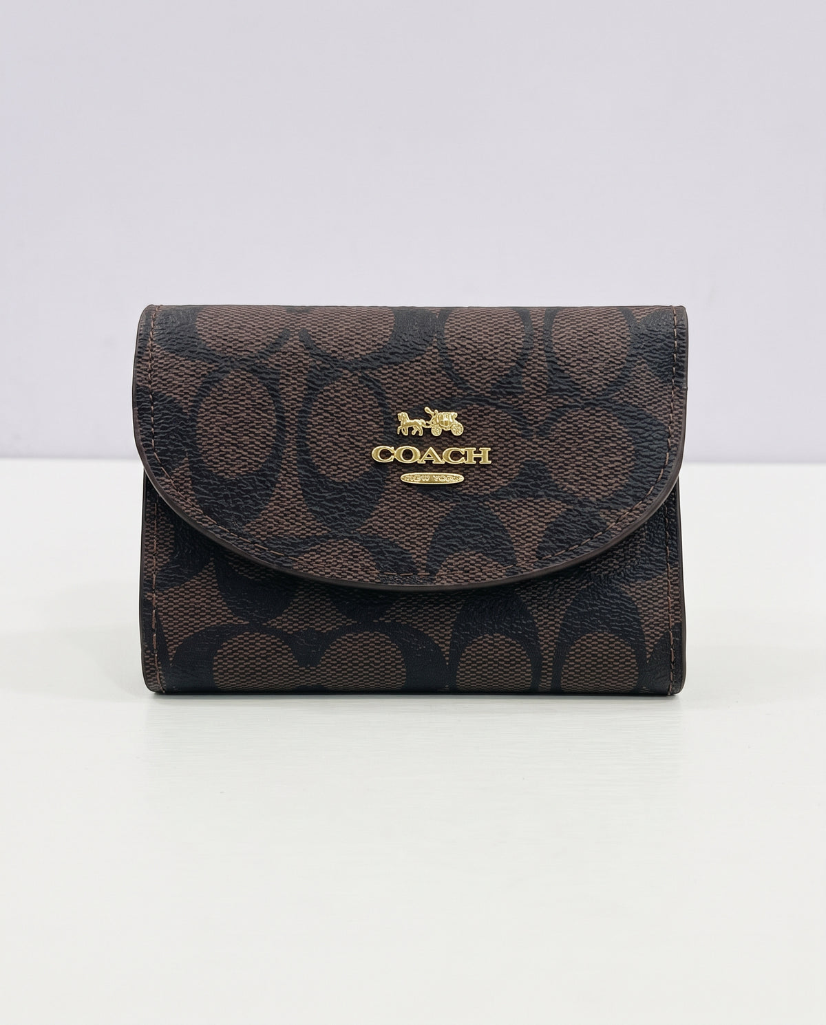 COACH Signature Zip Around Wallet