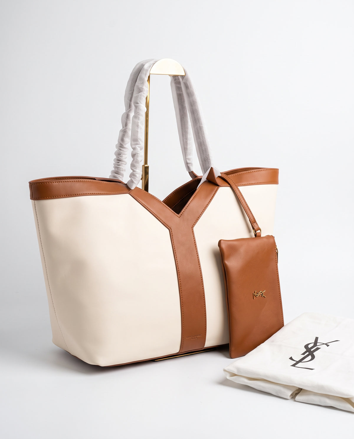 Saint Laurent Shopping Tote & Pouch 2-Piece Set