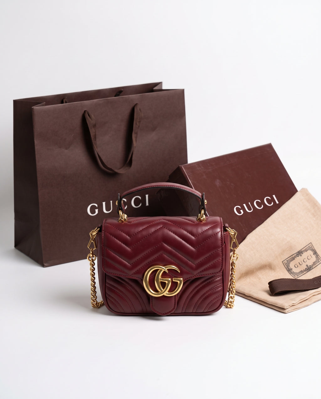 Gucci GG Marmont Mini Top Handle Bag