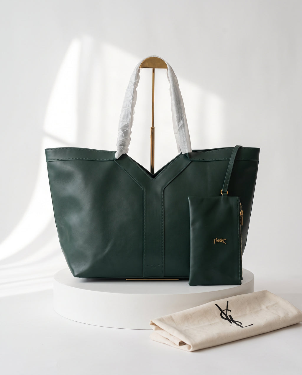 Saint Laurent Shopping Tote & Pouch 2-Piece Set