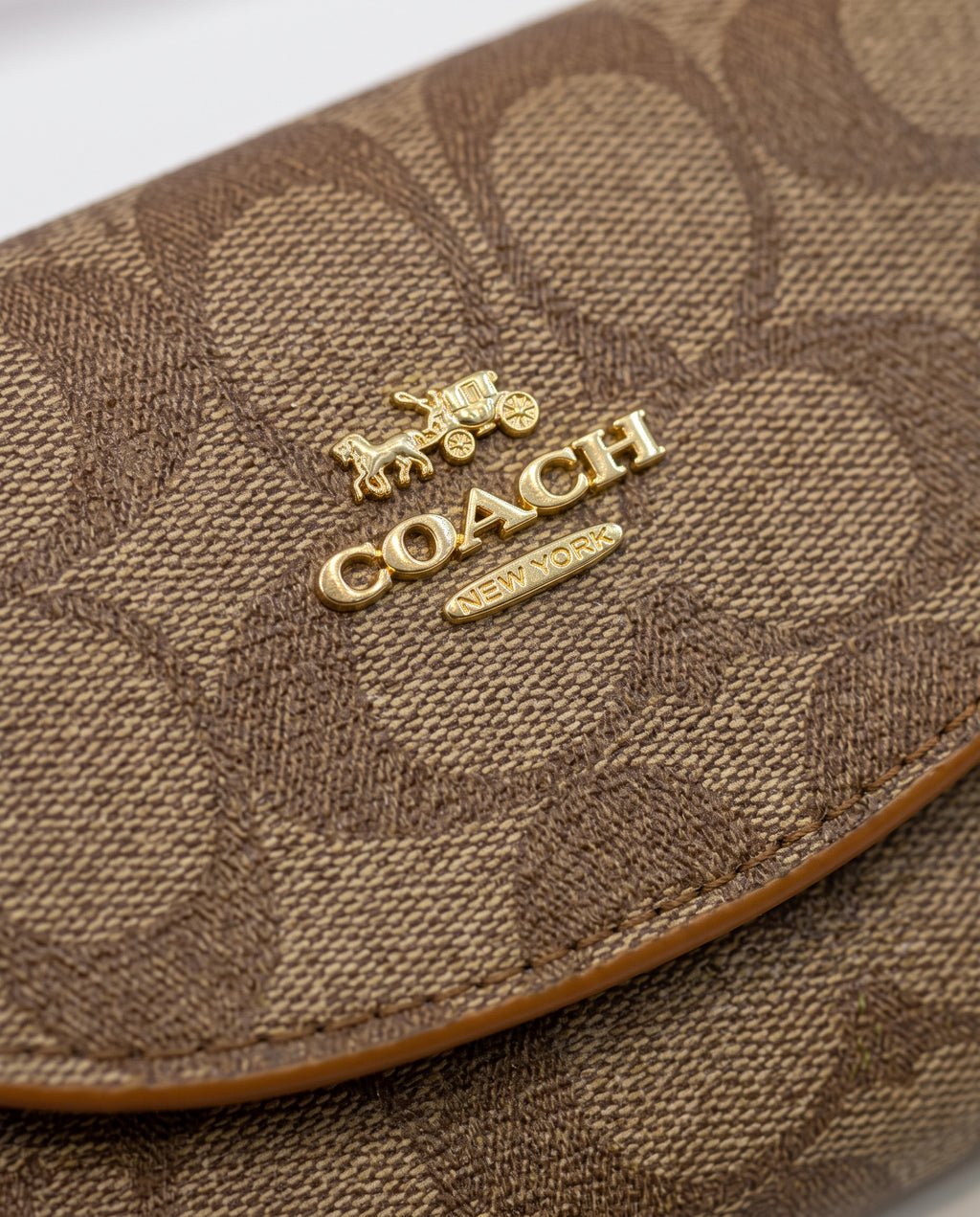 COACH Signature Zip Around Wallet