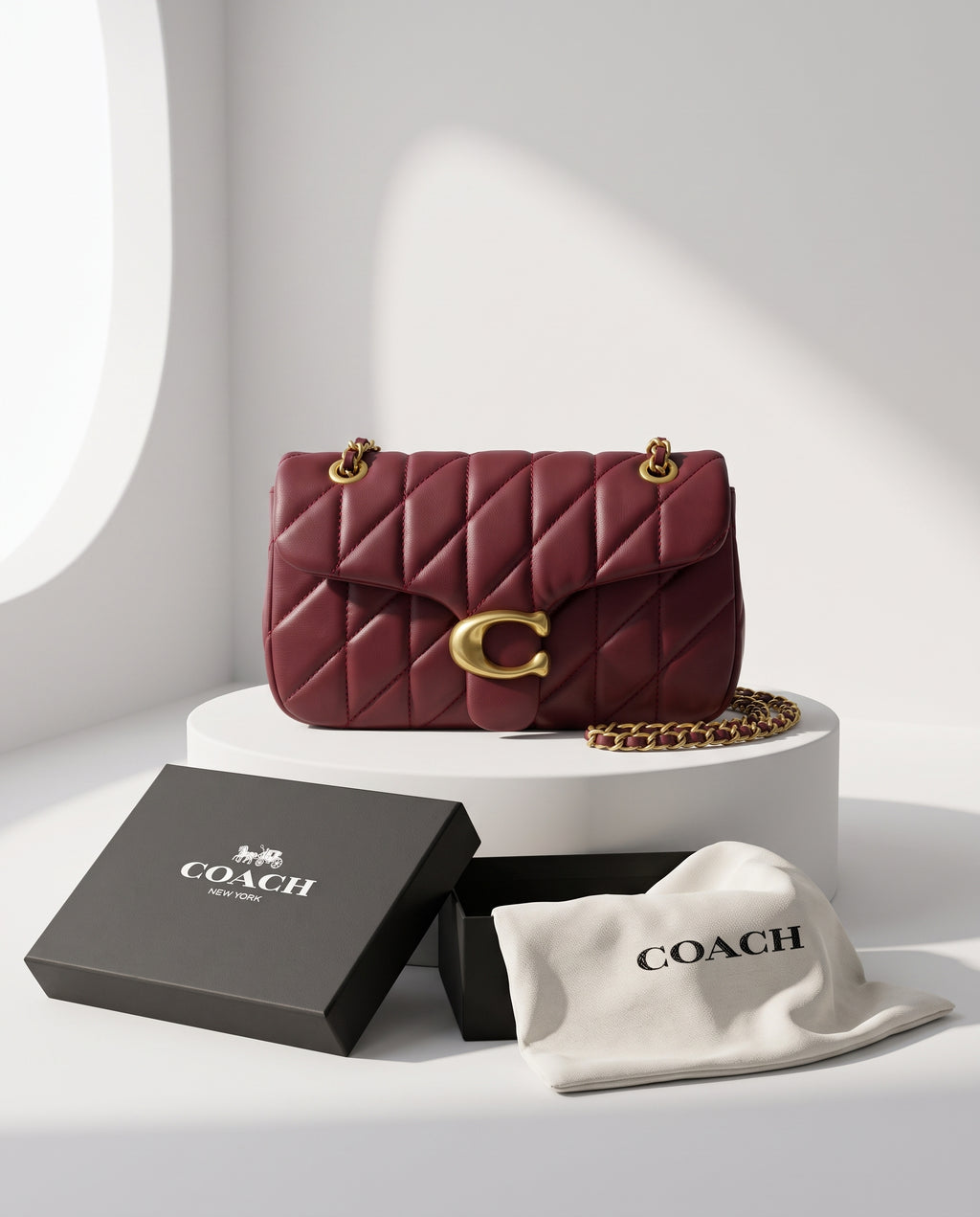 COACH Quilted Tabby Shoulder Bag 26