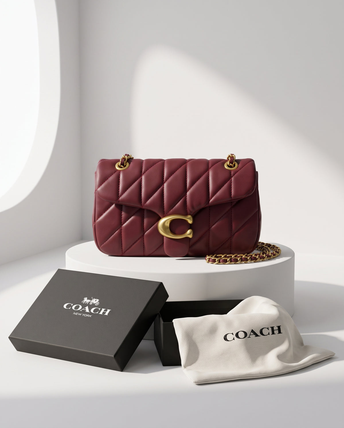 COACH Quilted Tabby Shoulder Bag 26