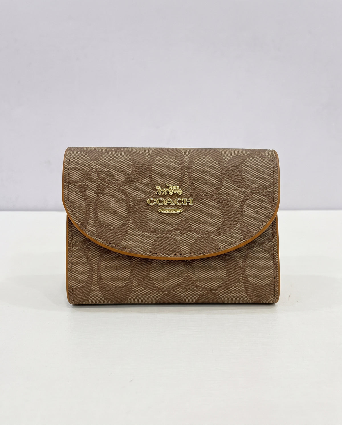 COACH Signature Zip Around Wallet