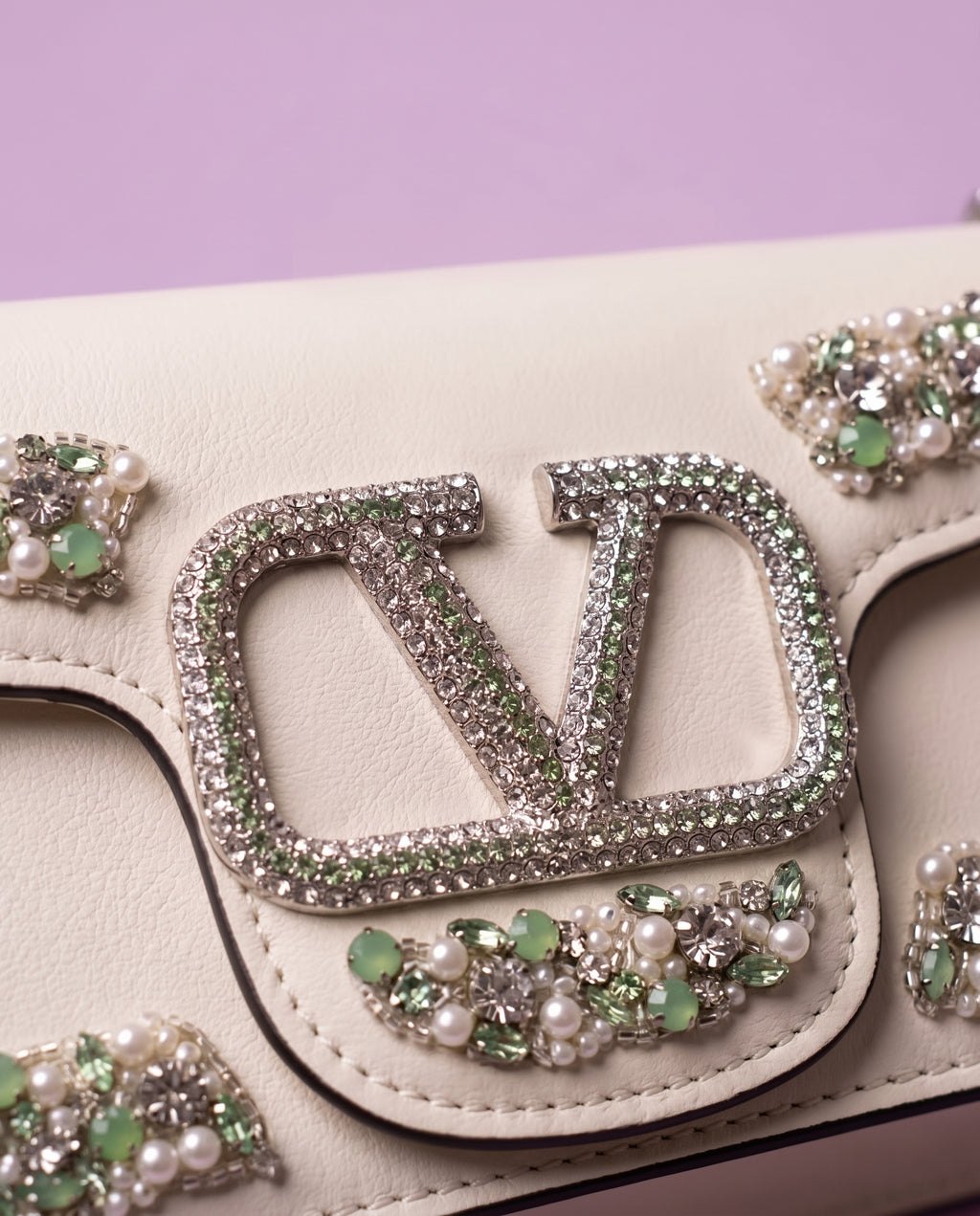 Valentino Garavani Chain & Leather Belt Crossbody Bag