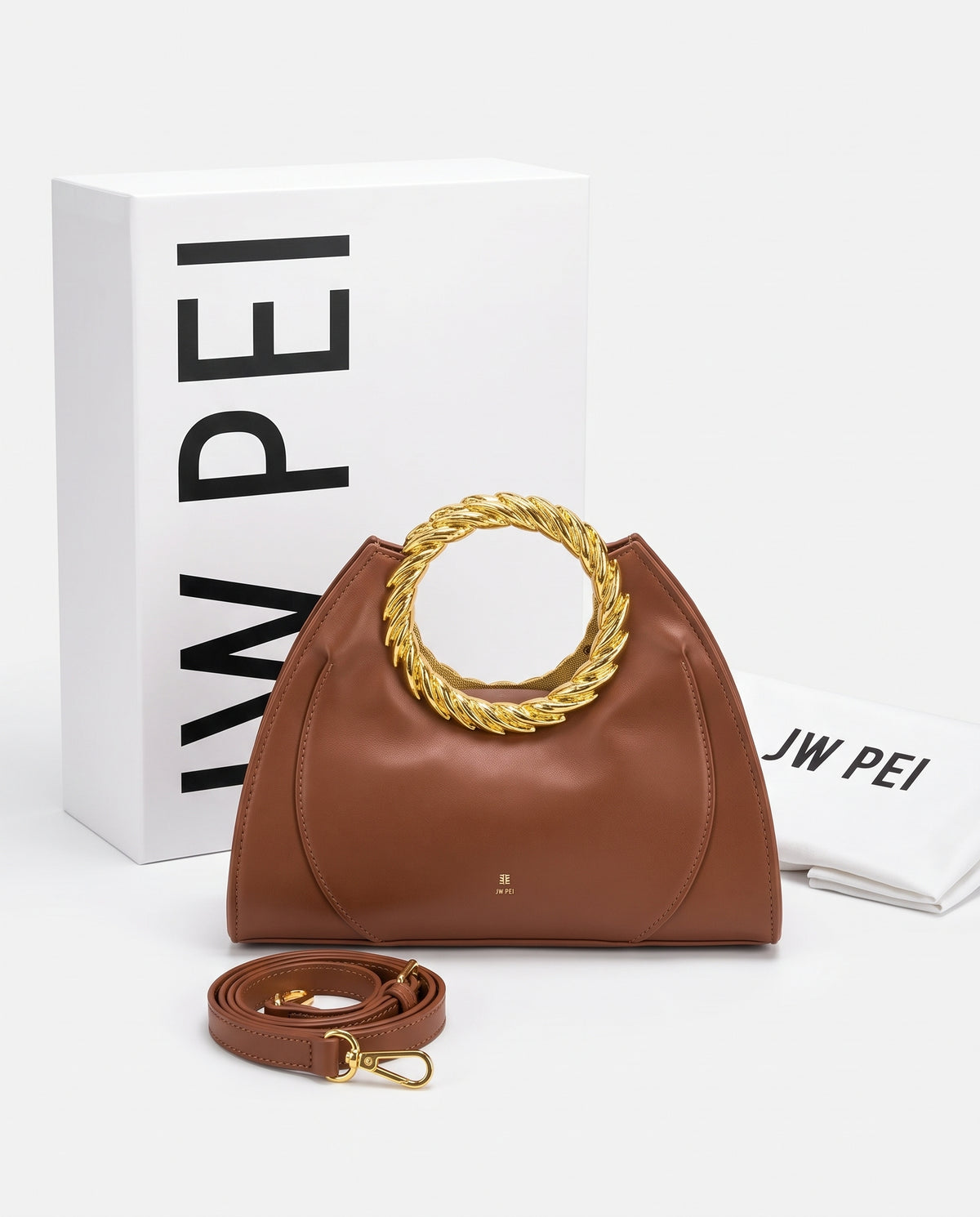 JW PEI Amiya Leaf Handle Sculpture Bag